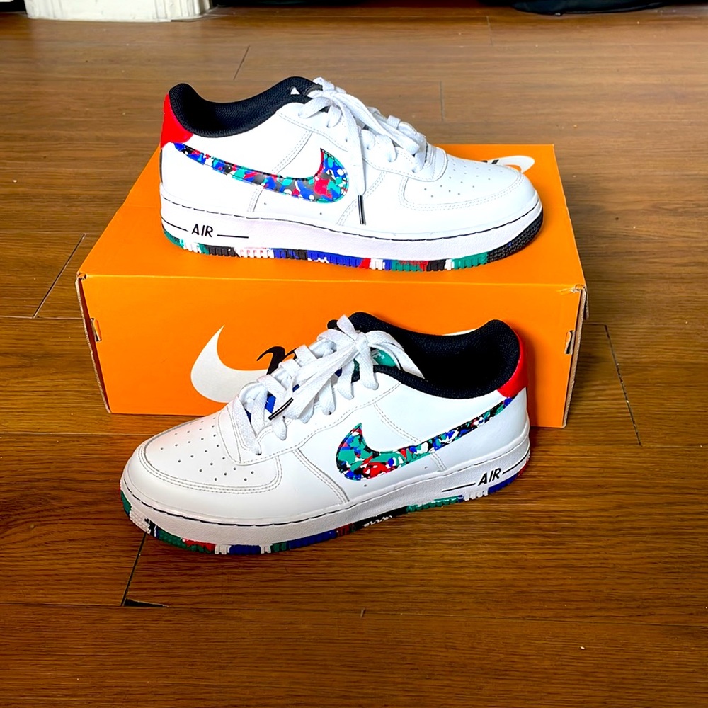 Nike Air Force 1 Low Crayon White Multi (GS)